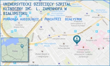PORADNIA AUDIOLOGII I FONIATRII - UNIWERSYTECKI DZIECIĘCY SZPITAL KLINICZNY IM. L. ZAMENHOFA W BIAŁYMSTOKU - WASZYNGTONA 17, BIAŁYSTOK